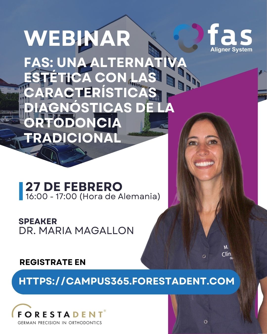 Upcoming | Dr. María Magallón | FAS Aligner System (ES)